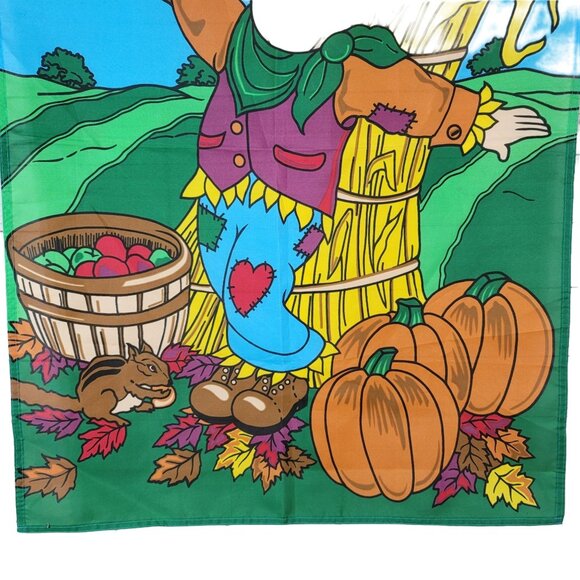 New Creative Harvest Scarecrow Flag Multicolor 41x28 Autumn Fall Banner 1999 VTG - Picture 3 of 6